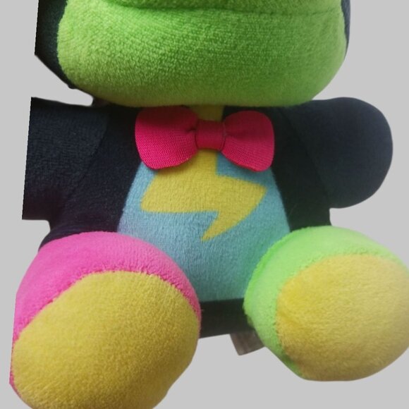 Five Nights At Freddys Blacklight Glamrock  Plush Bear Hat Neon Colors 8" - Picture 6 of 8